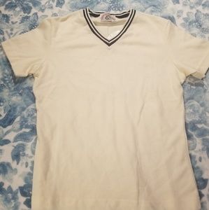 Vintage White Camp Beverly Hills V Neck Shirt